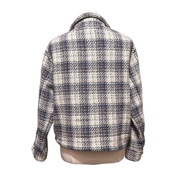 BLANK NYC Women's Plaid Shirt Jacket, Stylish Shacket, Size XS, NWOT - Picture 3 of 9